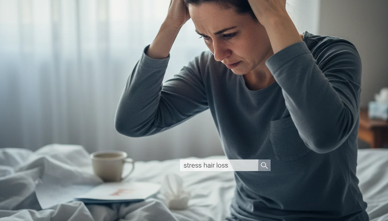Anxiety and Hair Thinning: How Stress Impacts Your Hairline - relevant illustration