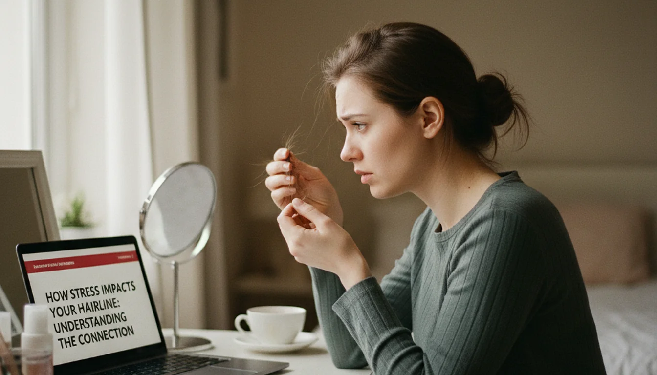 Anxiety and Hair Thinning: How Stress Impacts Your Hairline - relevant illustration