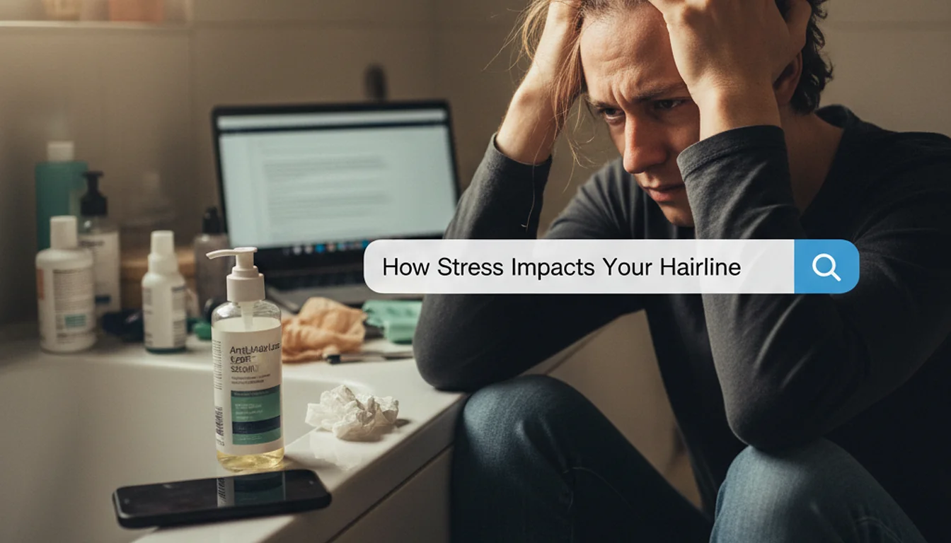 Anxiety and Hair Thinning: How Stress Impacts Your Hairline - relevant illustration