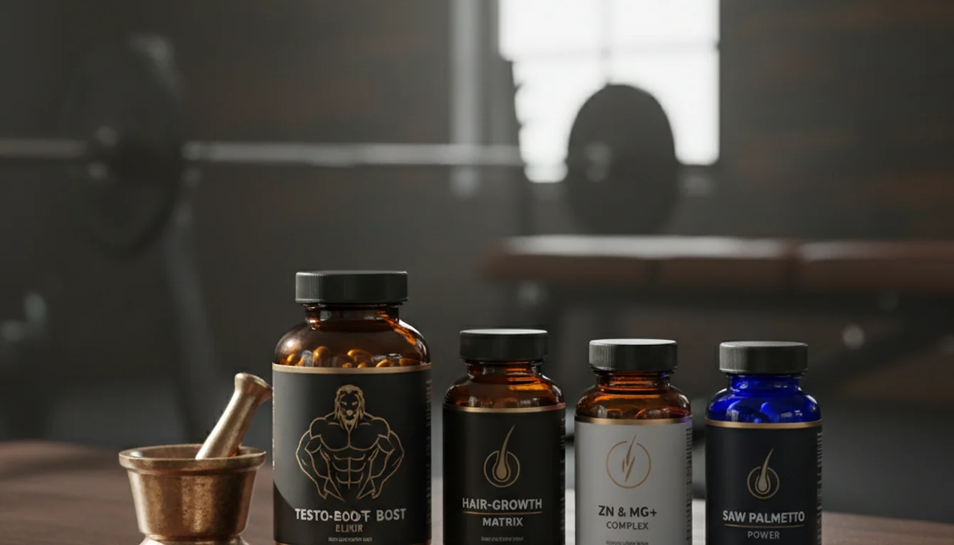 Best Supplements for Testosterone and Hair Growth Men - relevant illustration