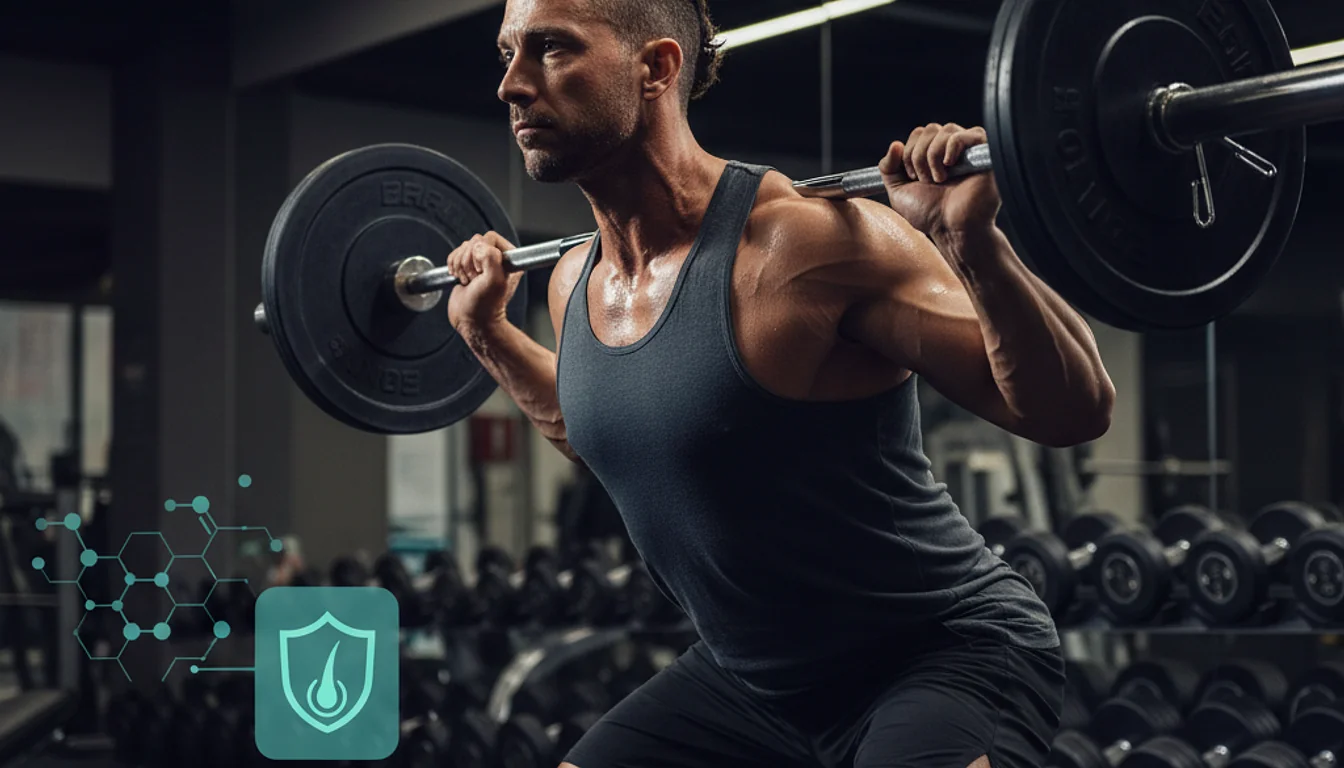 Best Workouts for Testosterone Boost and Hair Protection - relevant illustration