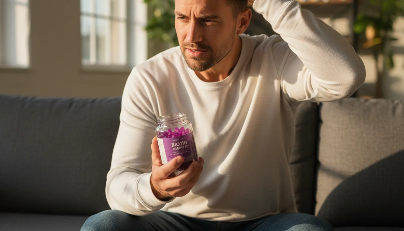 Biotin Gummies for Hair Growth Men: Do They Work Alone? - relevant illustration