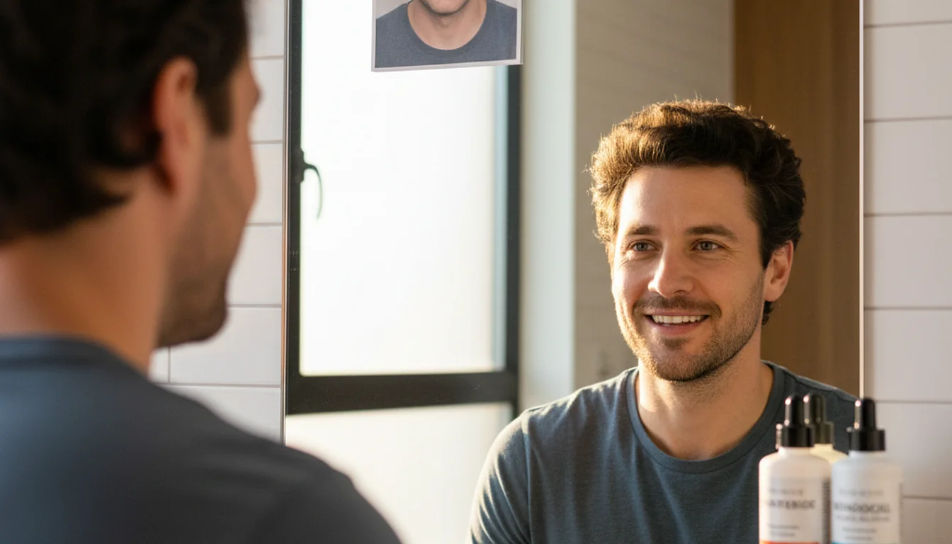 Combination Therapy Hair Loss Men: Finasteride + Minoxidil Results - relevant illustration