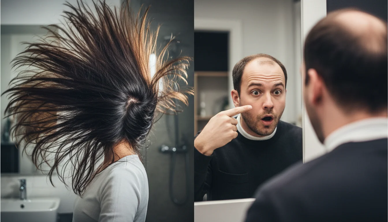 Diffuse Thinning vs Pattern Baldness: How to Spot the Difference - relevant illustration