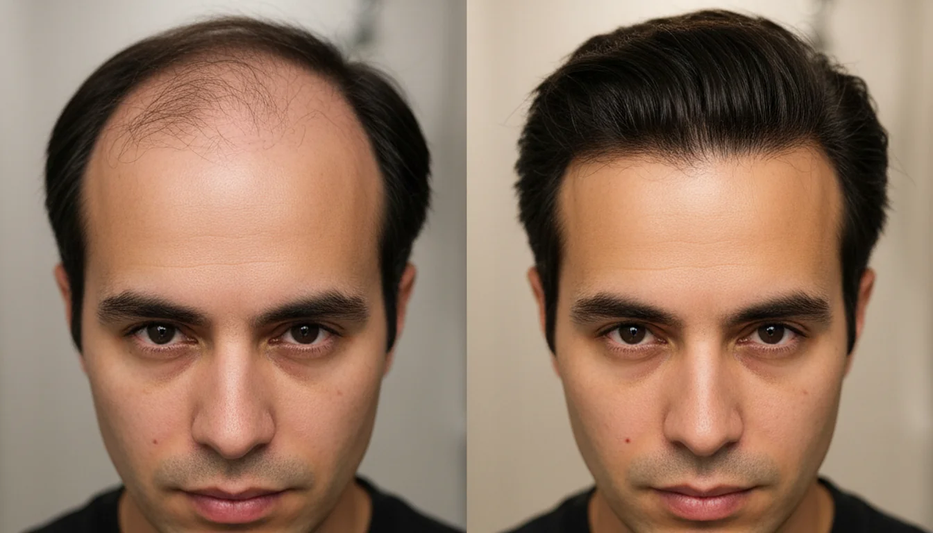 Finasteride Hairline Before and After: 1 Year Transformation