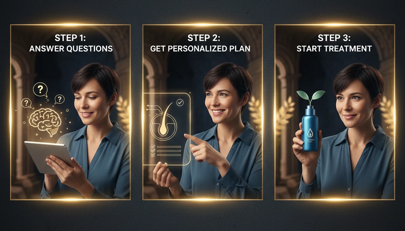 How Roman's Free Hair Loss Quiz Works: Step by Step Guide - relevant illustration