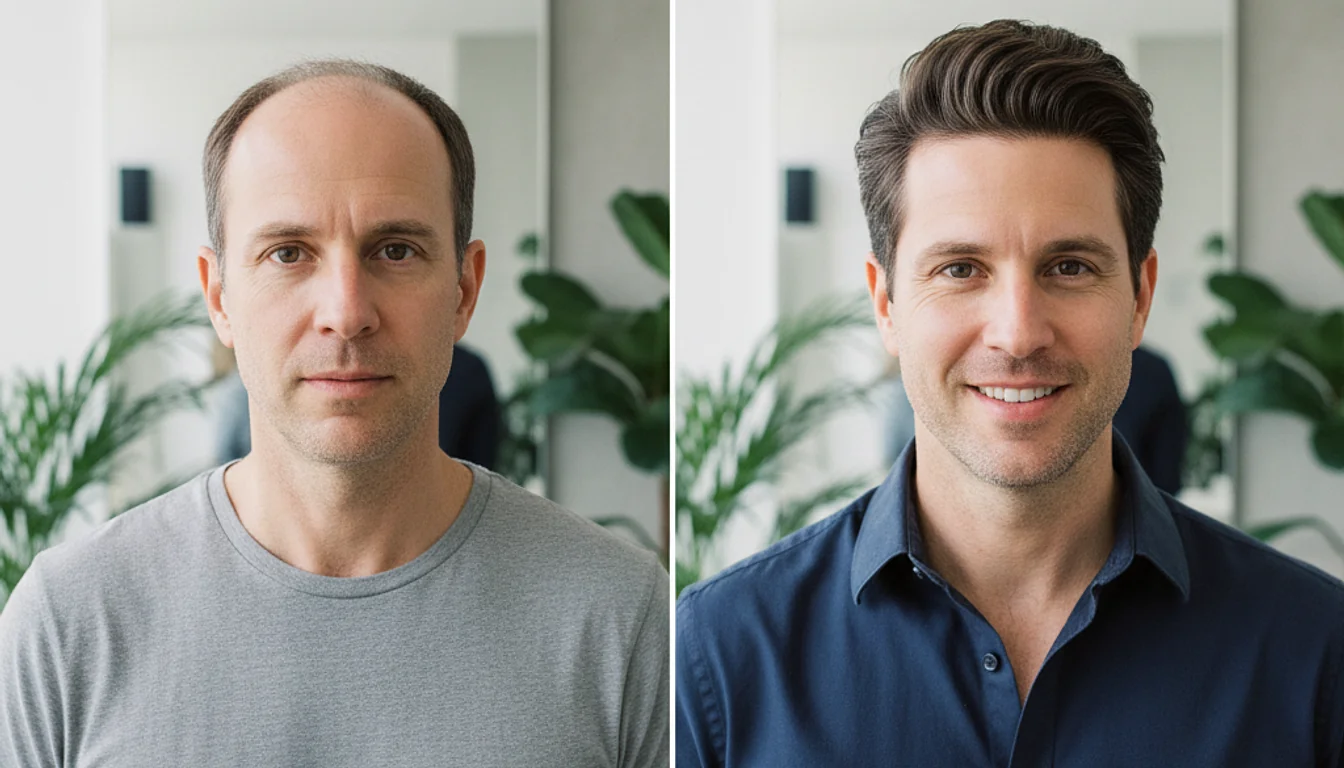 Keeps vs Roman Before and After Side by Side - relevant illustration