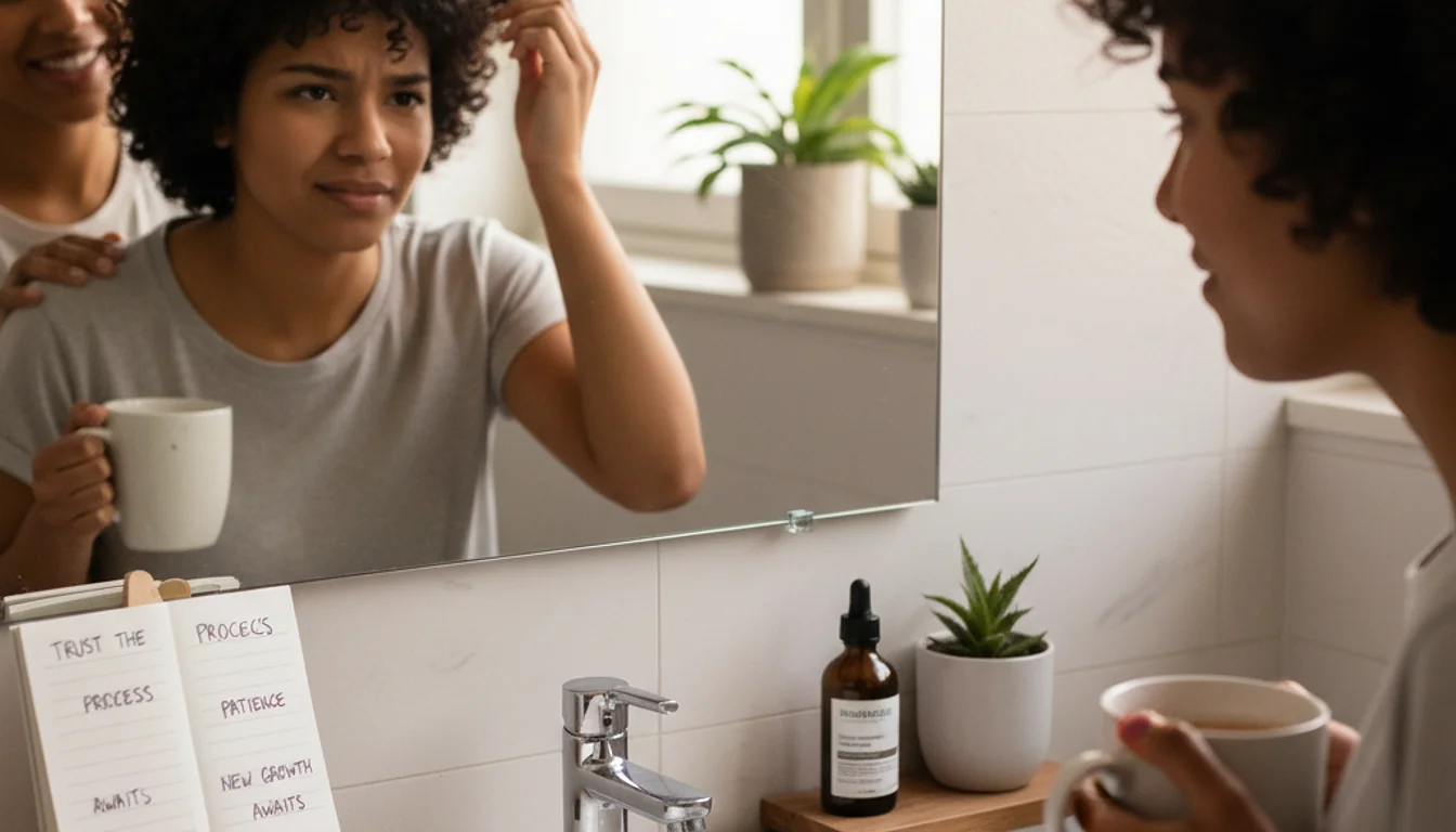 Minoxidil Shedding Phase: How Long and How to Survive It - relevant illustration