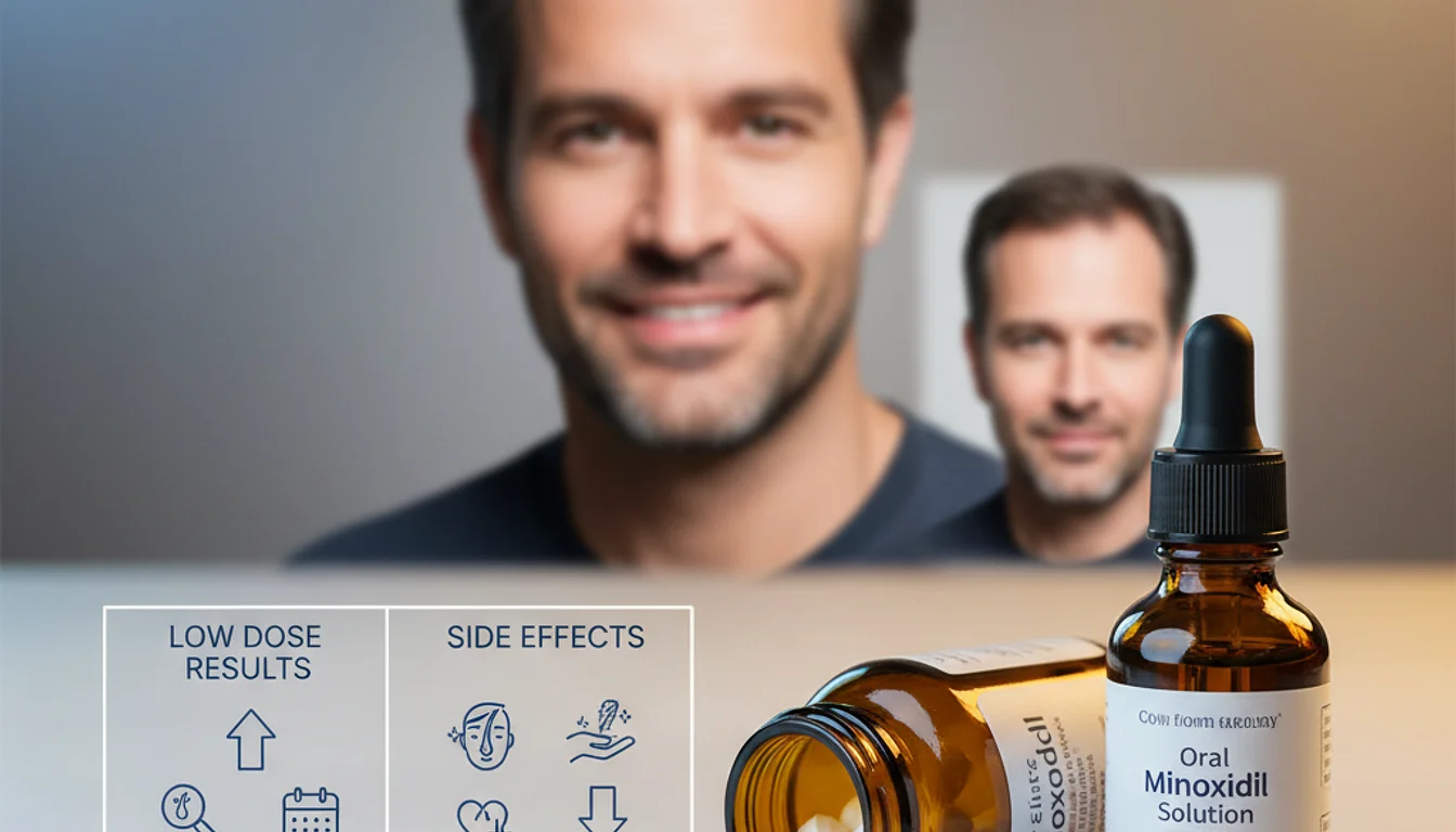 Oral Minoxidil for Hair Loss Men: Low Dose Results and Side Effects - relevant illustration