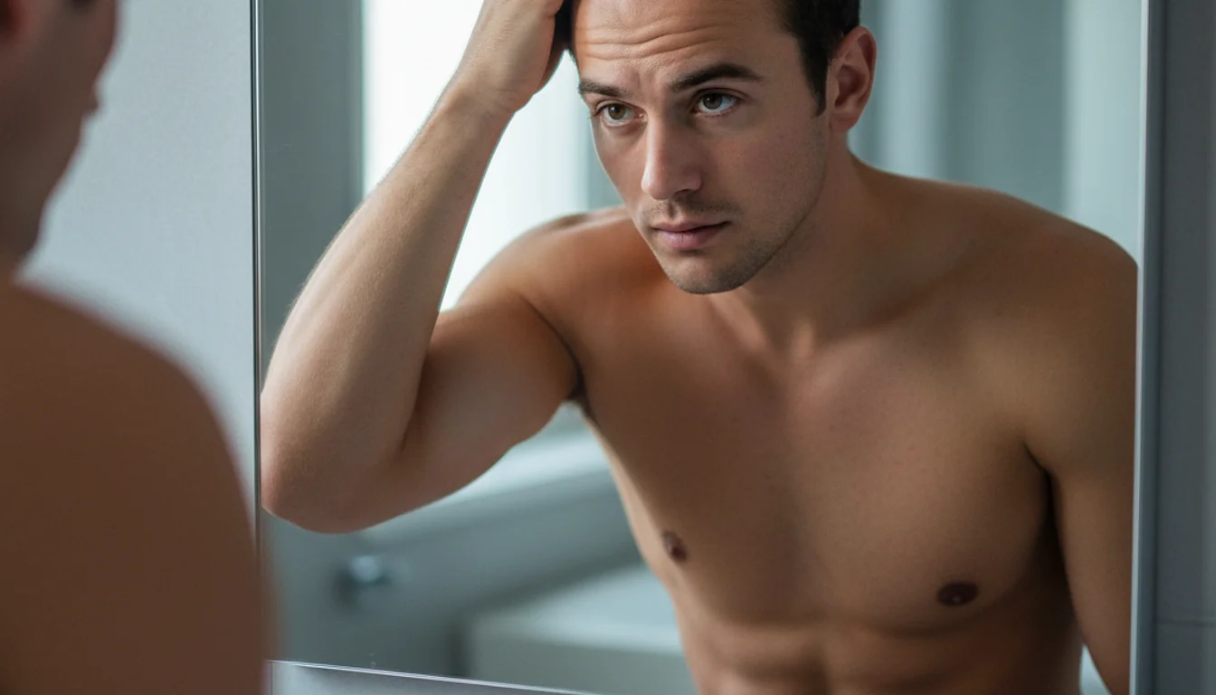 Receding Hairline at 25: Why It's Happening and What to Do Now - relevant illustration