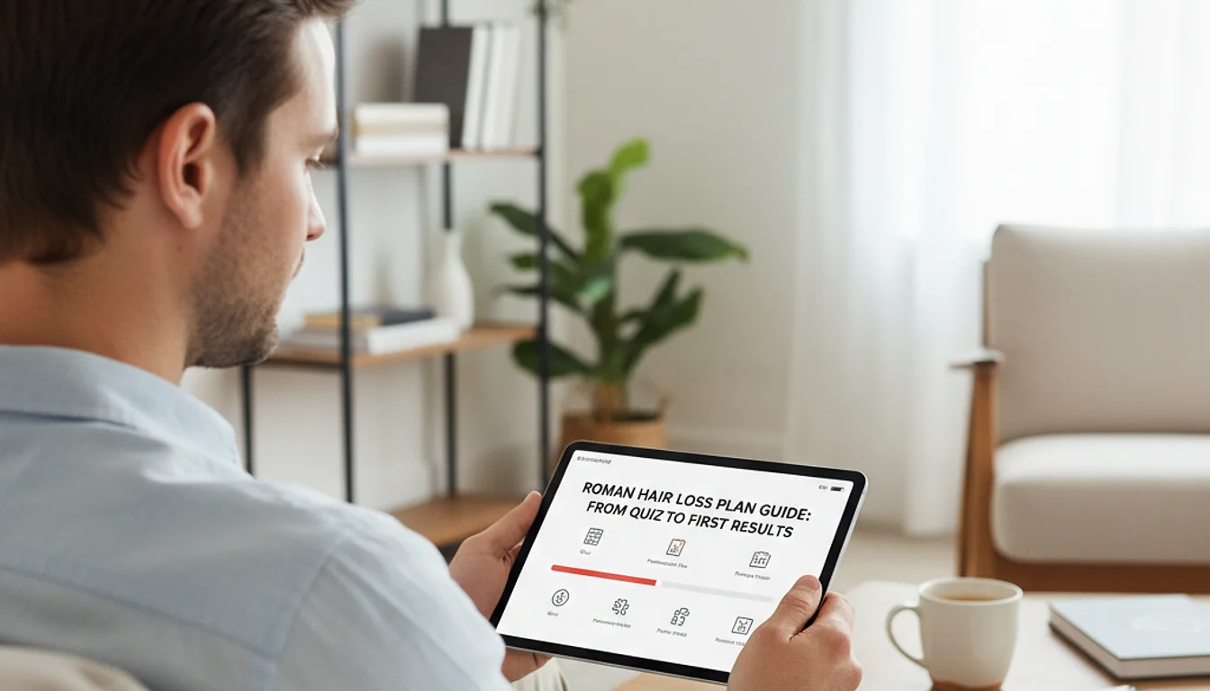 Roman Hair Loss Plan Guide: From Quiz to First Results