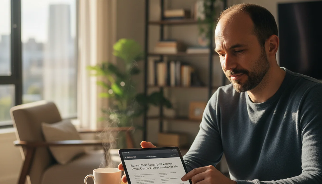 Roman Hair Loss Quiz Results: What Doctors Recommended for Me - relevant illustration