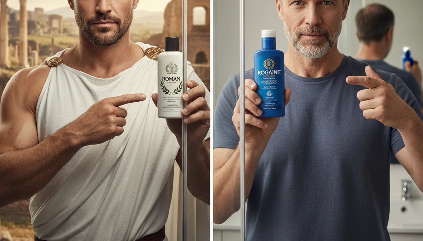 Roman vs Rogaine Minoxidil: Which Gave Me Better Regrowth?