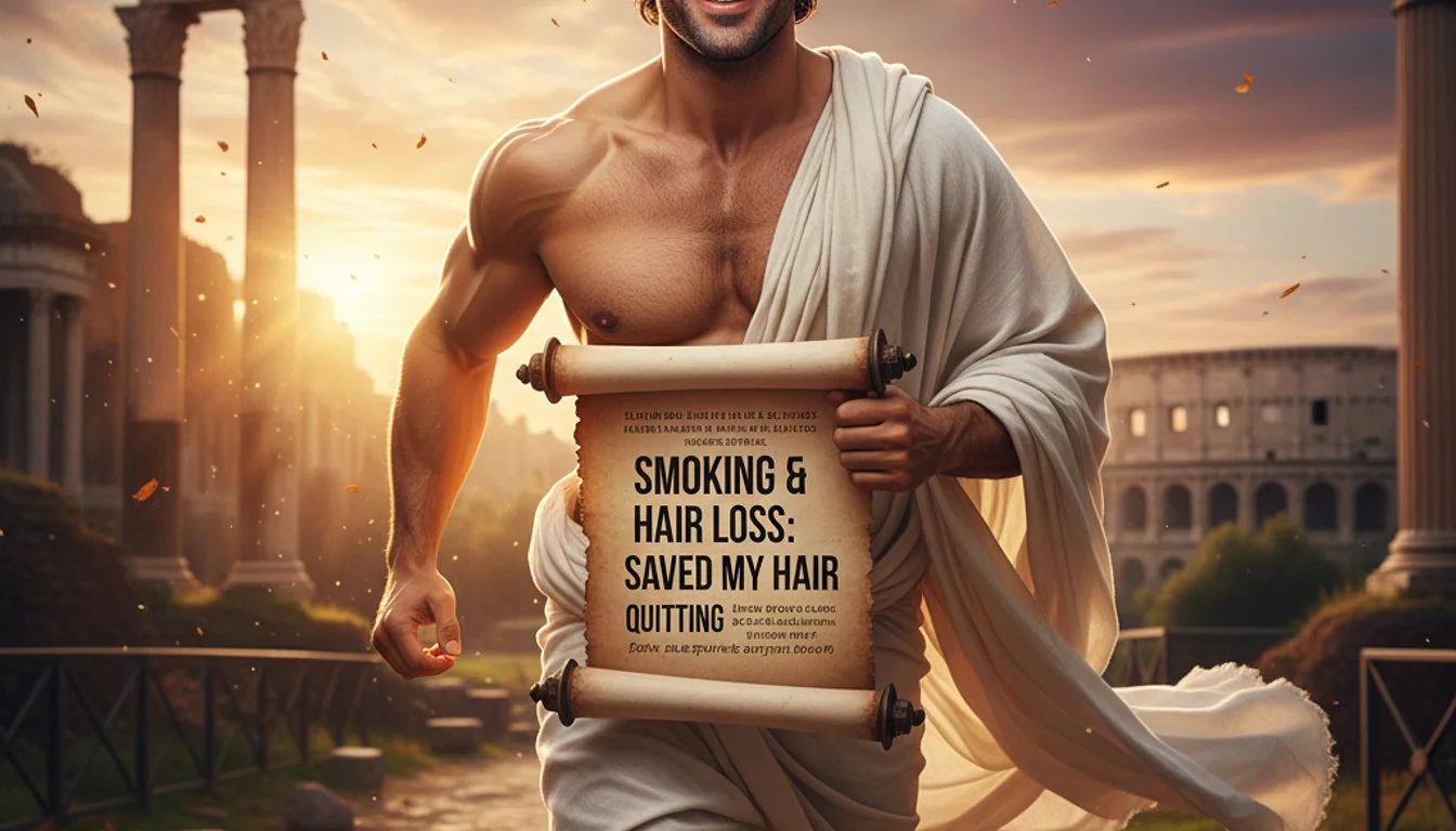 Smoking and Hair Loss: Quitting Saved My Hair Story - relevant illustration