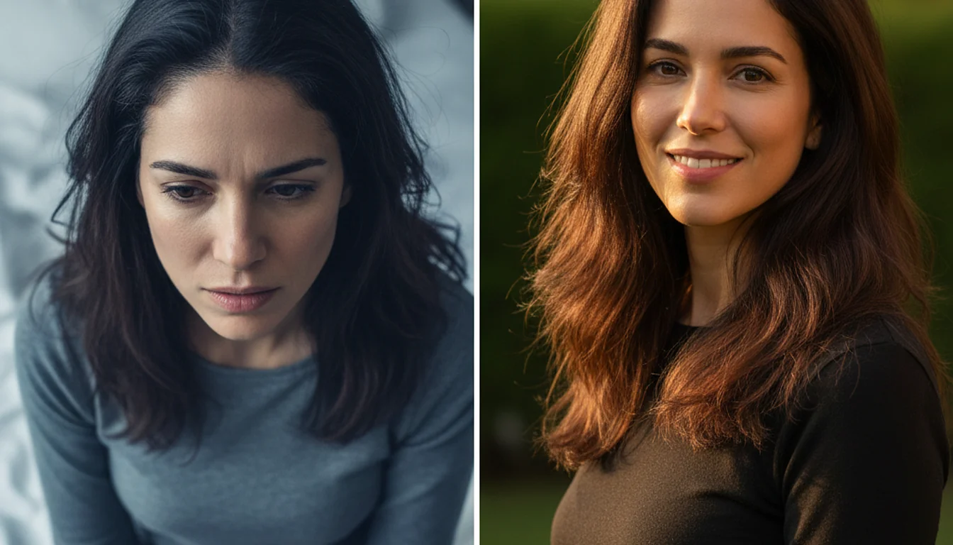 Stress Hair Loss Recovery Before and After Photos - relevant illustration