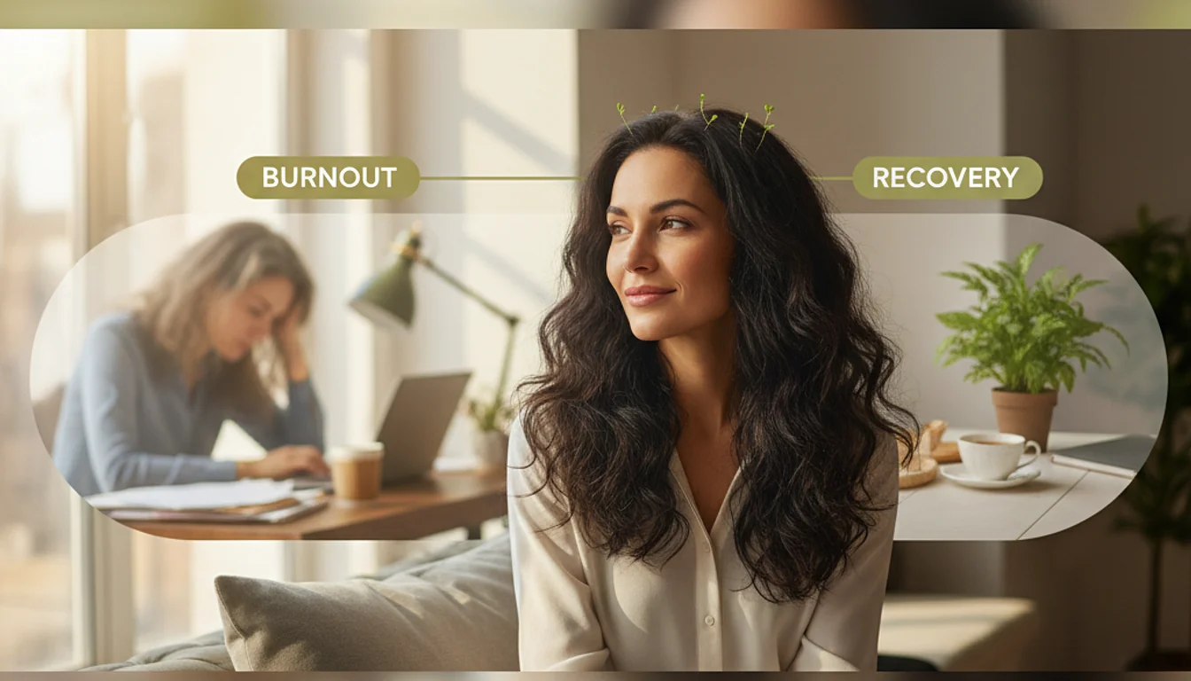 Stress and Hair Loss Recovery: How I Regrew After Burnout - relevant illustration