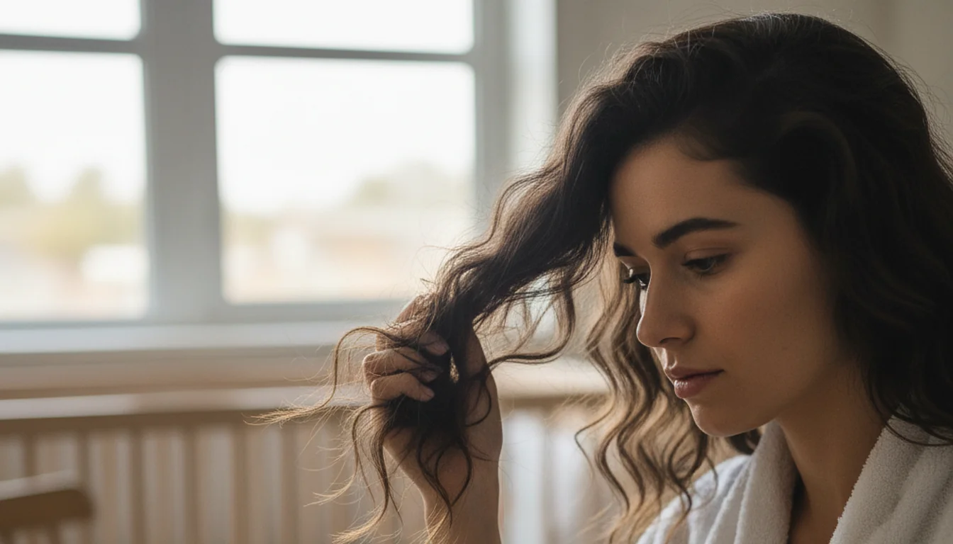 postpartum hair loss - relevant illustration